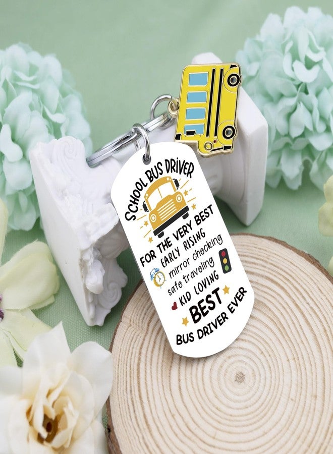 igvean Bus Driver Appreciation Gifts School Bus Driver Gifts Buses Drivers Keychain Valentine Birthday Retirement Gift for Buses Drivers Back to School Gift - Image 4